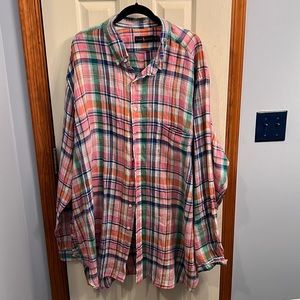 Ralph Lauren plaid 3XLT (tall) long sleeve shirt